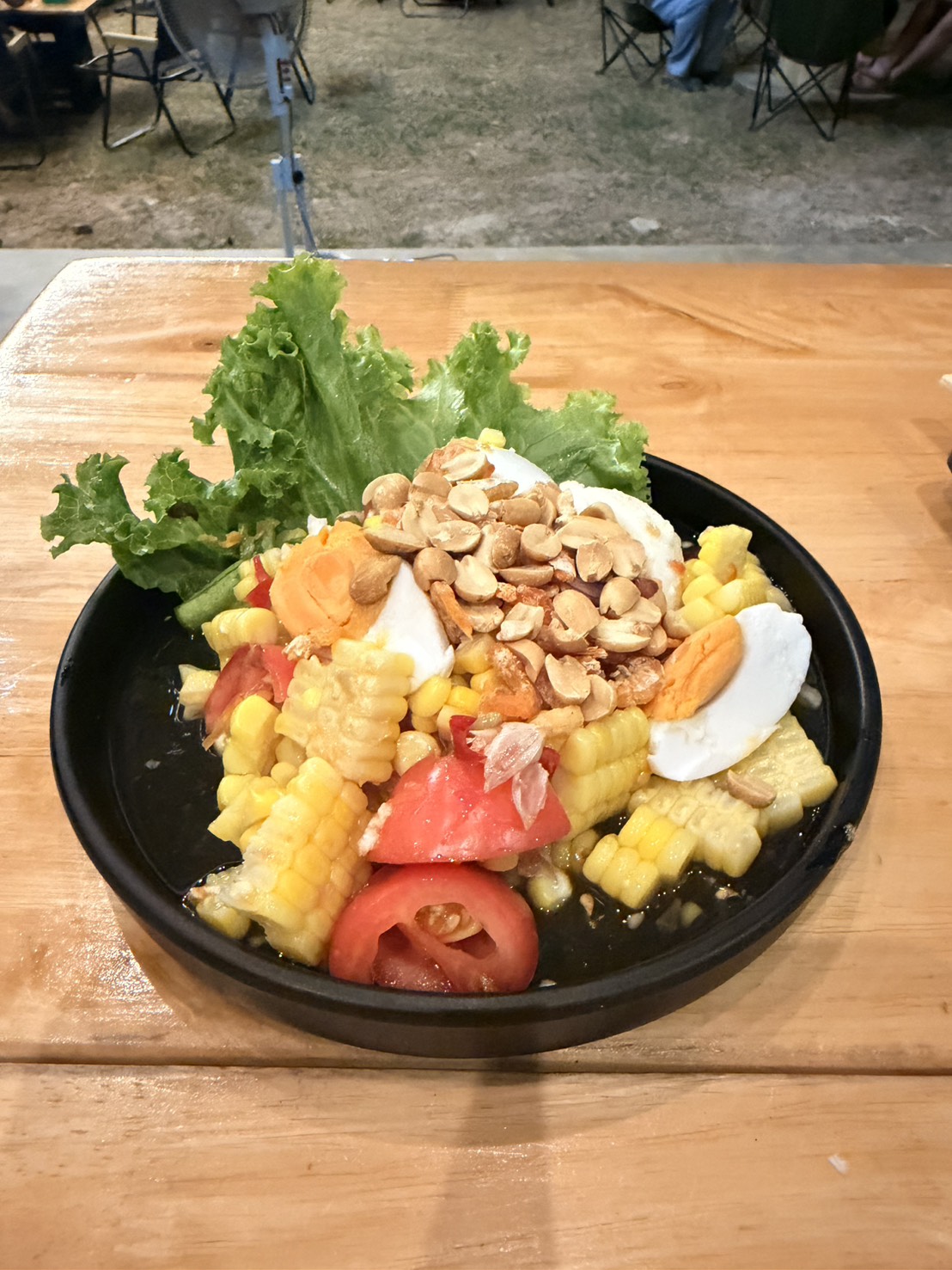 ตำข้าวโพดไข่เค็ม